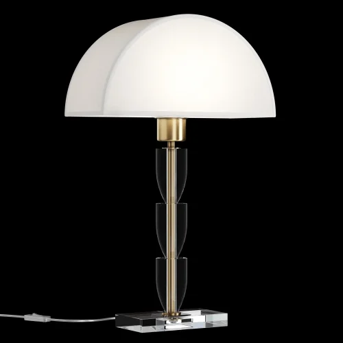 Настольная лампа Prima Z034TL-01BZ Maytoni белая 1 лампа, основание бронзовое металл в стиле арт-деко современный  фото 2