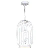 Светильник подвесной LED Chick 1929-2P Favourite белый 1 лампа, основание белое в стиле современный птички