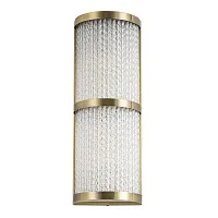 Бра Albali A1063AP-2AB Arte Lamp прозрачный 2 лампы, основание античное бронза в стиле американский модерн 