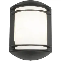 Настенный светильник Quartz 3411-NW Nowodvorski уличный IP21 чёрный 1 лампа, плафон белый в стиле современный E27
