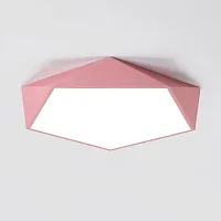 Светильник потолочный GEOMETRIC B D52 Pink 193300-26 ImperiumLoft белый 1 лампа, основание розовое в стиле современный 