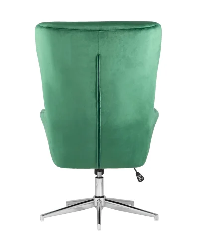 Кресло Артис регулируемое, зеленый УТ000004540 Stool Group, зелёный/велюр, ножки/металл/серебристый, размеры - ****655*680мм фото 4