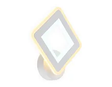 Бра LED FA871 Ambrella light белый 1 лампа, основание белое в стиле современный классический квадраты