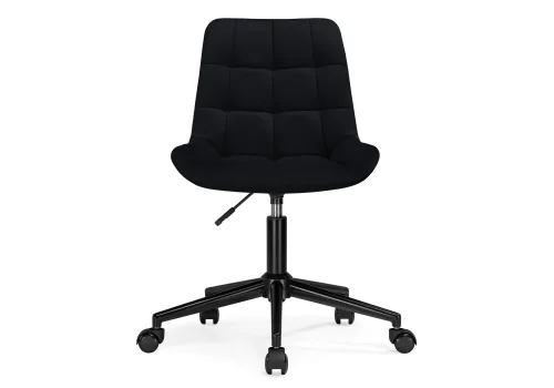 Компьютерное кресло Честер черное 572518 Woodville, чёрный/велюр, ножки/металл/чёрный, размеры - *920***490*600 фото 2