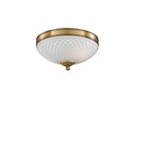 Люстра потолочная  PL 8400/2 Reccagni Angelo белая на 2 лампы, основание античное бронза в стиле классический 
