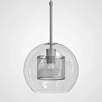 Светильник подвесной Catch 186708-26 ImperiumLoft прозрачный 1 лампа, основание серебряное в стиле современный 