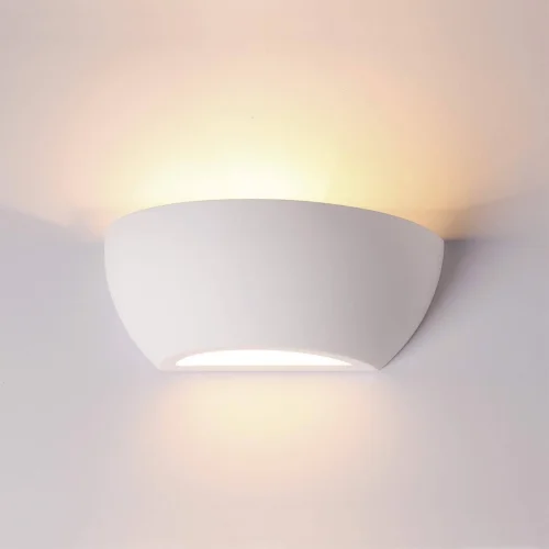 Бра GESSO 3551/1W Odeon Light белый на 1 лампа, основание белое в стиле хай-тек 