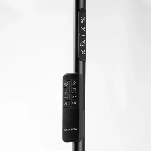 Торшер LED с пультом Carmel LSP-0901-SE Lussole  чёрный 1 лампа, основание чёрное в стиле хай-тек
 фото 5