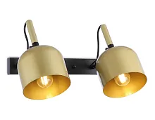 Бра TR97106 Ambrella light золотой 2 лампы, основание чёрное в стиле современный лофт 