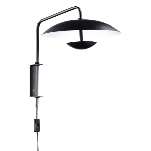 Бра с выключателем в розетку LED Armonico SL6502.401.01 ST-Luce чёрный на 1 лампа, основание чёрное в стиле минимализм в розетку фото 2