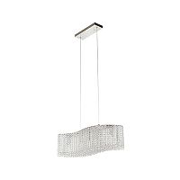 Люстра подвесная хрустальная Liano E 1.5.60X10.400 N Dio D'Arte прозрачная на 6 ламп, основание никель в стиле арт-деко современный 