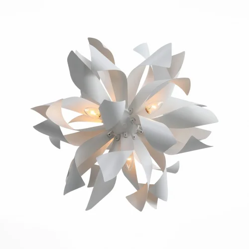 Люстра подвесная SPIRAGLIO SL453.503.06E St-Luce белая на 6 ламп, основание белое в стиле современный  фото 3