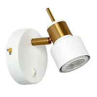 Бра с выключателем Almach A1906AP-1WH Arte Lamp белый 1 лампа, основание белое в стиле современный 