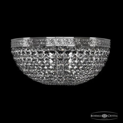 Бра 19111B/35IV Ni Bohemia Ivele Crystal прозрачный на 3 лампы, основание никель в стиле классический sp