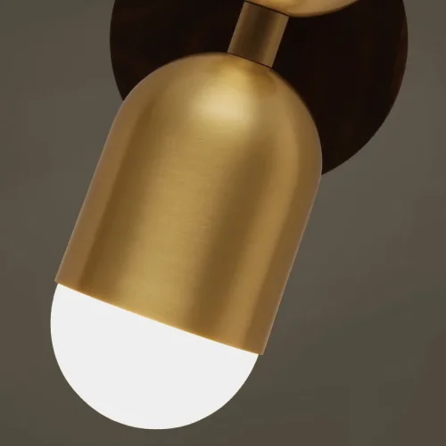 Настенный светильник CHRIS B Brass 209123-23 ImperiumLoft белый на 2 лампы, основание латунь в стиле современный  фото 19