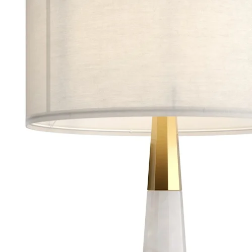 Настольная лампа Bianco Z030TL-01BS1 Maytoni белая 1 лампа, основание латунь металл в стиле современный  фото 5