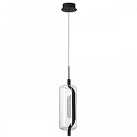 Светильник подвесной LED Kavia 5003/10L Odeon Light прозрачный 1 лампа, основание чёрное в стиле современный 