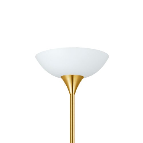Торшер напольный  UP 2 82843 Eglo для чтения белый 1 лампа, основание латунь жёлтое в стиле современный
 фото 2