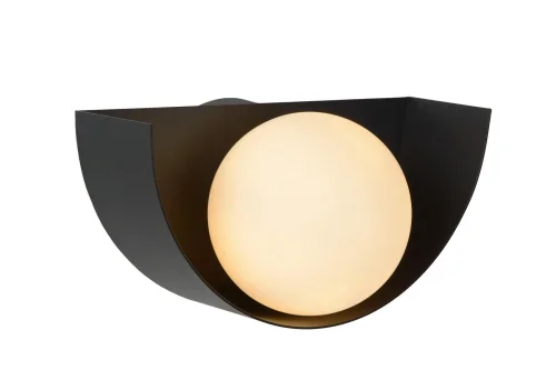 Бра Benni 45201/01/30 Lucide белый на 1 лампа, основание чёрное в стиле винтаж современный 