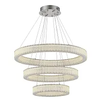 Люстра подвесная ЛЕД Латоццо (Latozzo) SL6008.103.03 ST-Luce хром на 3 лампы, основание хром в стиле современный кольца Люстра подвесная ЛЕД Латоццо (Latozzo) SL6008.103.03 ST-Luce хром на 3 лампы, основание хром в стиле современный кольца