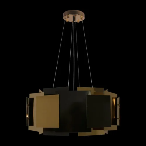 Люстра подвесная Gerard 10138/600 LOFT IT чёрная на 6 ламп, основание золотое в стиле современный  фото 2