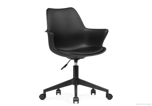 Компьютерное кресло Tulin black 15705 Woodville, чёрный/экокожа, ножки/пластик/чёрный, размеры - *910***600*600