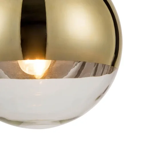 Светильник подвесной Terra VL2151P11 Vele Luce прозрачный золотой 1 лампа, основание золотое в стиле современный шар фото 4