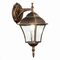 Настенный светильник Domenico SL082.211.01 ST-Luce уличный IP44 бронзовый 1 лампа, плафон прозрачный в стиле современный E27