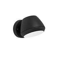 Настенный светильник Nivarolo 900675 Eglo уличный IP44 чёрный 1 лампа, плафон чёрный в стиле минимализм современный GU10