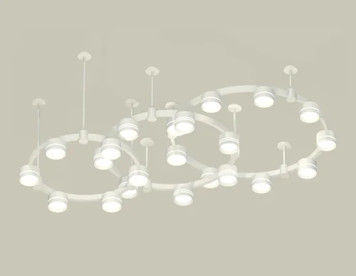 Светильник подвесной XR92212260 Ambrella light белый 22 лампы, основание белое в стиле хай-тек современный 
