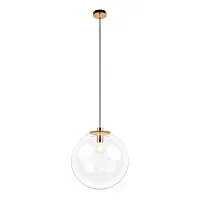 Светильник подвесной Selene 2033-C LOFT IT прозрачный 1 лампа, основание золотое в стиле модерн лофт шар