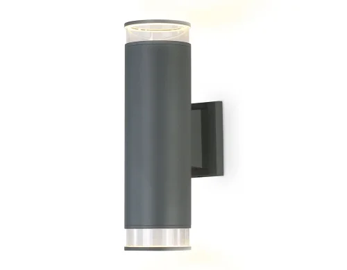 Настенный светильник ST3820 Ambrella light уличный IP54 серый 2 лампы, плафон серый в стиле хай-тек современный GU10