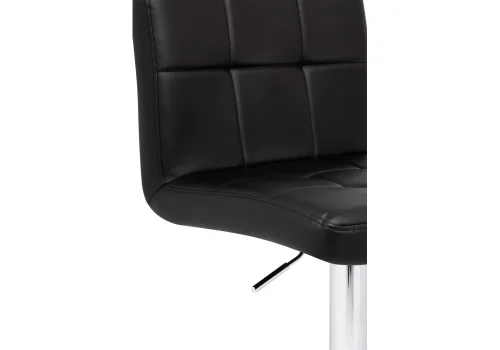 Барный стул Paskal black / chrome 15497 Woodville, чёрный/экокожа, ножки/металл/хром, размеры - *1090***430*530 фото 5