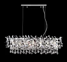 Люстра подвесная ROMEO SP8 CHROME L1000 Crystal Lux хром на 8 ламп, основание хром в стиле арт-деко Люстра подвесная ROMEO SP8 CHROME L1000 Crystal Lux хром на 8 ламп, основание хром в стиле арт-деко