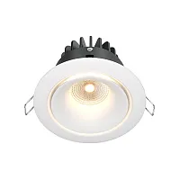 Светильник точечный LED Zoom DL031-2-L12W Maytoni белый 1 лампа, основание белое в стиле современный 