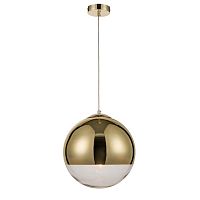 Светильник подвесной Terra VL2151P11 Vele Luce прозрачный золотой 1 лампа, основание золотое в стиле современный шар