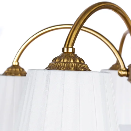 Люстра потолочная Gracie A7301PL-5PB Arte Lamp белая на 5 ламп, основание медь в стиле современный  фото 3