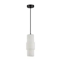 Светильник подвесной Pimpa 5017/1 Odeon Light белый 1 лампа, основание чёрное в стиле современный 