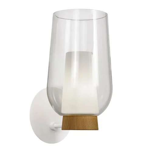 Бра Nora 8280 Mantra прозрачный на 1 лампа, основание белое в стиле современный 