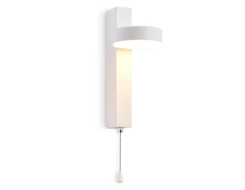 Бра с выключателем LED FW160 Ambrella light белый на 1 лампа, основание белое в стиле хай-тек минимализм 