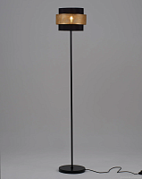 Торшер Gela V10494-1F Moderli  золотой чёрный 1 лампа, основание чёрное в стиле современный лофт
