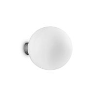 Бра MAPA BIANCO AP1 D15 Ideal Lux белый 1 лампа, основание хром в стиле современный 