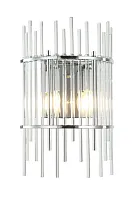 Бра Sia 2146/09/02W Stilfort прозрачный 2 лампы, основание хром в стиле современный 