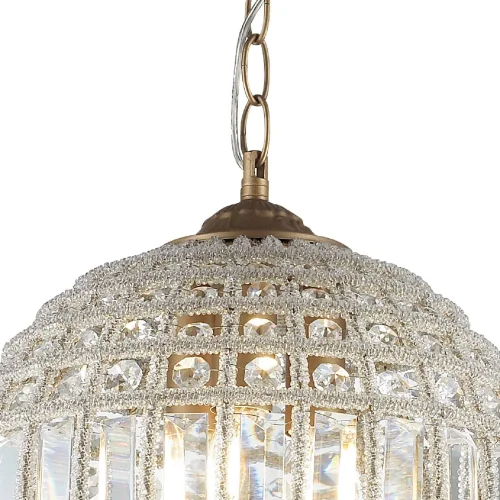 Люстра подвесная Orientalium 2296-3P Favourite прозрачная на 3 лампы, основание бронзовое в стиле восточный современный  фото 4