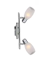 Спот С 2 лампами CYCLONE 54917-2 Globo белый E14 в стиле современный 