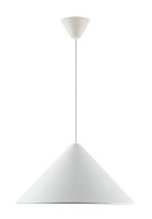 Светильник подвесной Kameliya 0913PL-1WT Milosh Tendence белый 1 лампа, основание белое в стиле лофт современный 