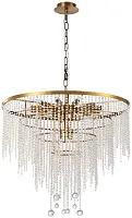 Люстра подвесная Smira 2142/05/18P Stilfort прозрачная на 18 ламп, основание бронзовое в стиле современный Люстра подвесная Smira 2142/05/18P Stilfort прозрачная на 18 ламп, основание бронзовое в стиле современный