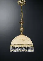 Светильник подвесной L 6306/28 Reccagni Angelo жёлтый 1 лампа, основание золотое в стиле классический 