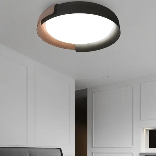 Светильник потолочный ADDA Black Трехцветный свет 223832-23 ImperiumLoft белый 1 лампа, основание чёрное в стиле современный минимализм  фото 4