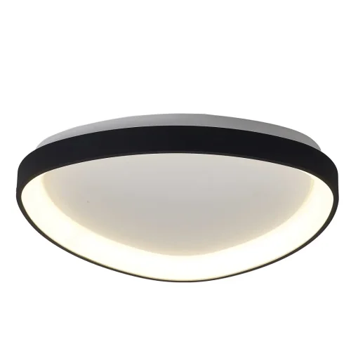Люстра потолочная LED с пультом Niseko 8634 Mantra чёрная на 1 лампа, основание чёрное в стиле современный хай-тек с пультом фото 2